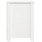 vidaXL Bedside Cabinet White 40x35x49 cm Solid Wood Pine