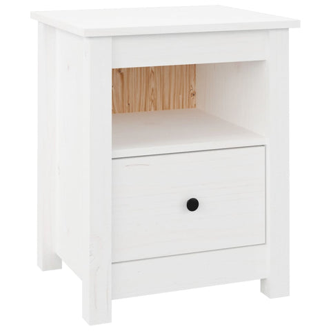 vidaXL Bedside Cabinets 2 pcs White 40x35x49 cm Solid Wood Pine