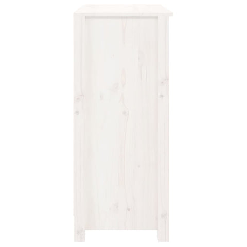 vidaXL Sideboard White 70x35x80 cm Solid Wood Pine