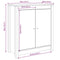 vidaXL Sideboard White 70x35x80 cm Solid Wood Pine
