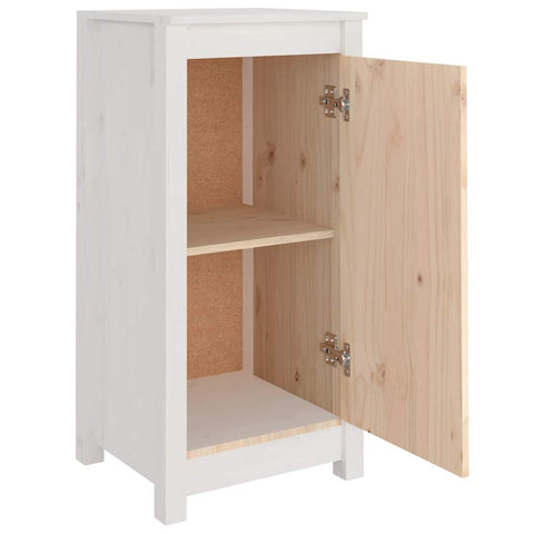 vidaXL Sideboard White 39x35x80 cm Solid Wood Pine