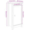 vidaXL Sideboards 2 pcs Grey 39x35x80 cm Solid Wood Pine