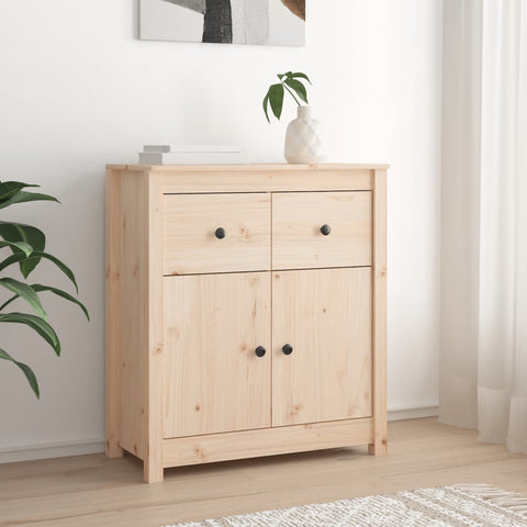 vidaXL Sideboard 70x35x80 cm Solid Wood Pine