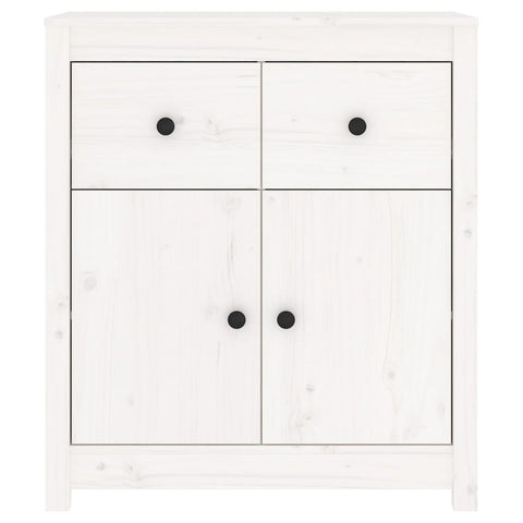 vidaXL Sideboard White 70x35x80 cm Solid Wood Pine