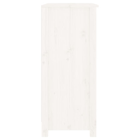 vidaXL Sideboard White 70x35x80 cm Solid Wood Pine