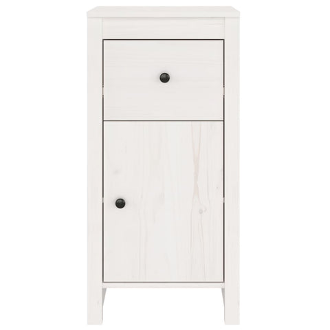 vidaXL Sideboard White 40x35x80 cm Solid Wood Pine