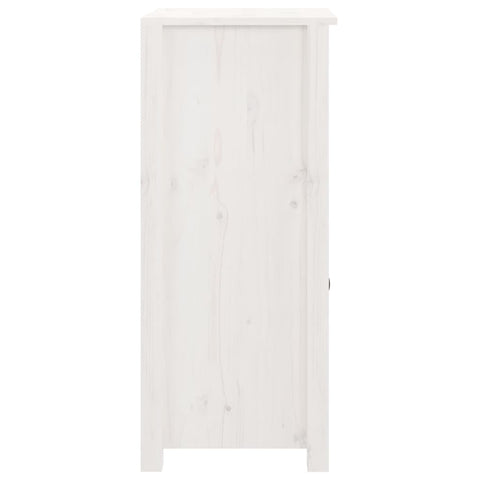vidaXL Sideboard White 40x35x80 cm Solid Wood Pine