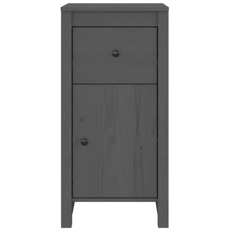 vidaXL Sideboards 2 pcs Grey 40x35x80 cm Solid Wood Pine