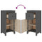vidaXL Sideboards 2 pcs Grey 40x35x80 cm Solid Wood Pine