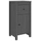 vidaXL Sideboards 2 pcs Grey 40x35x80 cm Solid Wood Pine