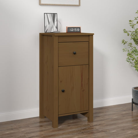 vidaXL Sideboard Honey Brown 40x35x80 cm Solid Wood Pine