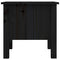 vidaXL Side Table Black 40x40x39 cm Solid Wood Pine