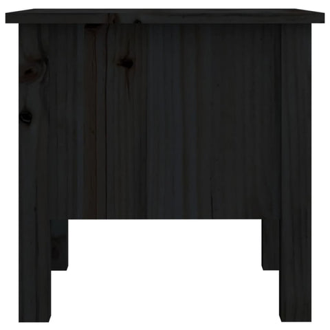 vidaXL Side Tables 2 pcs Black 40x40x39 cm Solid Wood Pine