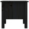 vidaXL Side Tables 2 pcs Black 40x40x39 cm Solid Wood Pine