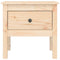 vidaXL Side Table 50x50x49 cm Solid Wood Pine