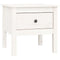 vidaXL Side Table White 50x50x49 cm Solid Wood Pine