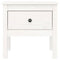 vidaXL Side Table White 50x50x49 cm Solid Wood Pine