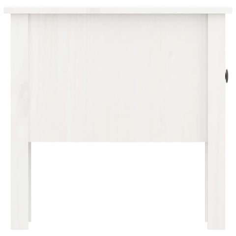 vidaXL Side Table White 50x50x49 cm Solid Wood Pine
