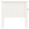 vidaXL Side Table White 50x50x49 cm Solid Wood Pine