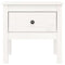 vidaXL Side Tables 2 pcs White 50x50x49 cm Solid Wood Pine
