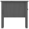 vidaXL Side Table Grey 50x50x49 cm Solid Wood Pine