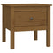 vidaXL Side Table Honey Brown 50x50x49 cm Solid Wood Pine