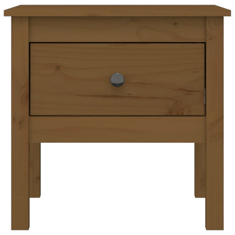 vidaXL Side Table Honey Brown 50x50x49 cm Solid Wood Pine