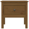vidaXL Side Table Honey Brown 50x50x49 cm Solid Wood Pine