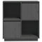vidaXL Sideboard Grey 74x35x80 cm Solid Wood Pine