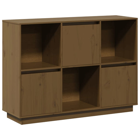 vidaXL Sideboard Honey Brown 110.5x35x80 cm Solid Wood Pine