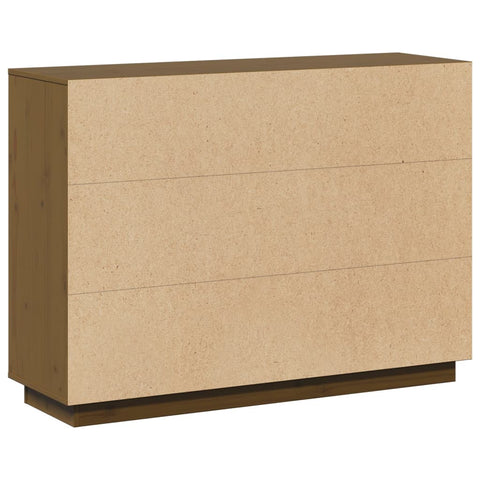 vidaXL Sideboard Honey Brown 110.5x35x80 cm Solid Wood Pine