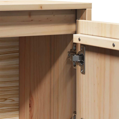 vidaXL Highboard 74x35x117 cm Solid Wood Pine