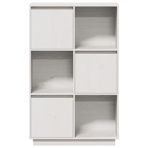 vidaXL Highboard White 74x35x117 cm Solid Wood Pine