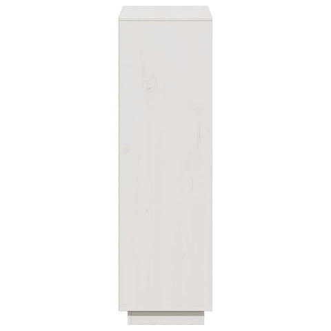 vidaXL Highboard White 74x35x117 cm Solid Wood Pine