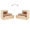 vidaXL Bedside Cabinets 2 pcs 60x34x51 cm Solid Wood Pine