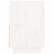 vidaXL Bedside Cabinet White 60x34x51 cm Solid Wood Pine