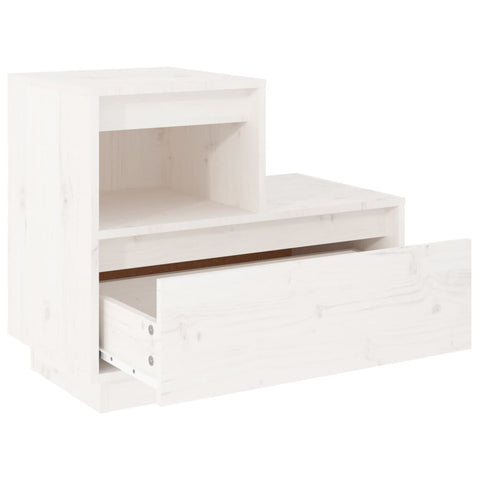 vidaXL Bedside Cabinets 2 pcs White 60x34x51 cm Solid Wood Pine