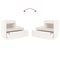 vidaXL Bedside Cabinets 2 pcs White 60x34x51 cm Solid Wood Pine