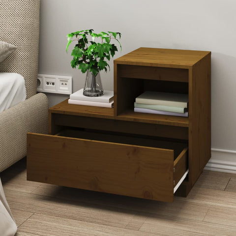 vidaXL Bedside Cabinets 2 pcs Honey Brown 60x34x51 cm Solid Wood Pine