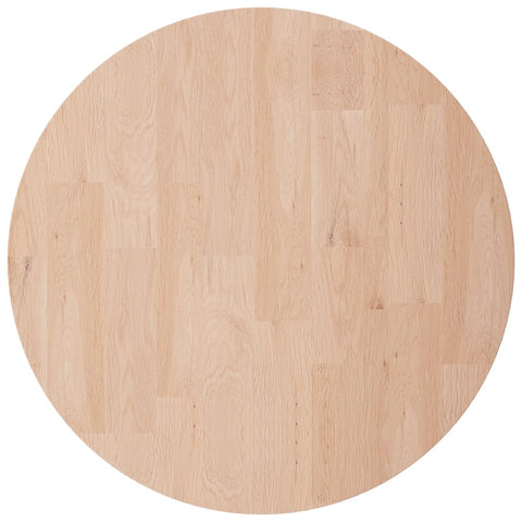 vidaXL Round Table Top Ø30x4 cm Untreated Solid Wood Oak