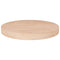vidaXL Round Table Top Ø50x4 cm Untreated Solid Wood Oak