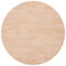 vidaXL Round Table Top Ø90x4 cm Untreated Solid Wood Oak