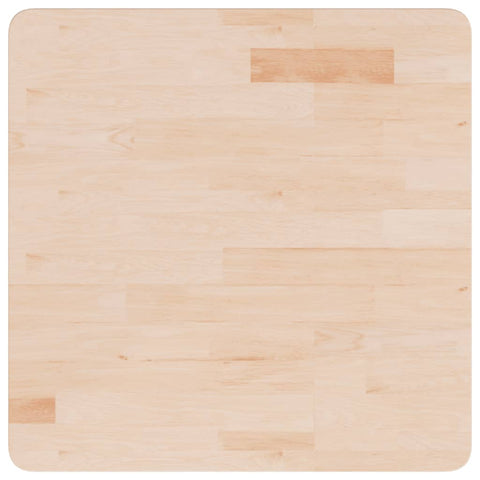 vidaXL Square Table Top 60x60x1.5 cm Untreated Solid Wood Oak