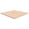 vidaXL Square Table Top 70x70x1.5 cm Untreated Solid Wood Oak