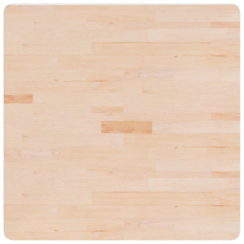 vidaXL Square Table Top 80x80x1.5 cm Untreated Solid Wood Oak