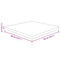 vidaXL Square Table Top 50x50x2.5 cm Untreated Solid Wood Oak