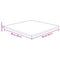 vidaXL Square Table Top 90x90x2.5 cm Untreated Solid Wood Oak