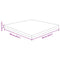vidaXL Square Table Top 60x60x4 cm Untreated Solid Wood Oak