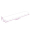 vidaXL Shelf Board 100x20x4 cm Untreated Solid Wood Oak