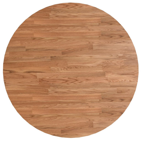 vidaXL Round Table Top Light Brown Ø80x1.5 cm Treated Solid Wood Oak